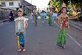 Parade in sport day of primary students.